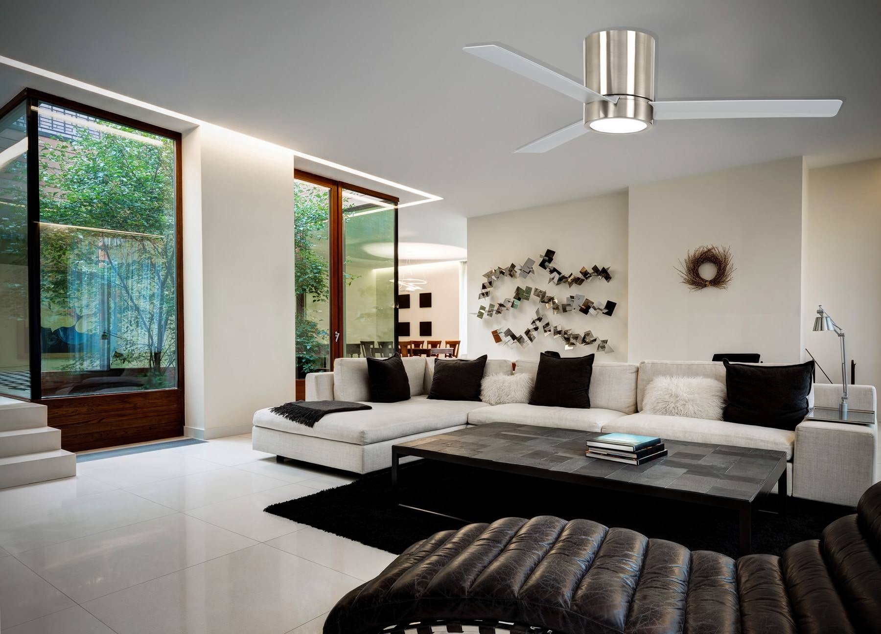 Minka Aire - F644L - BN-52" Ceiling Fan - Roto Flush - Brushed Nickel