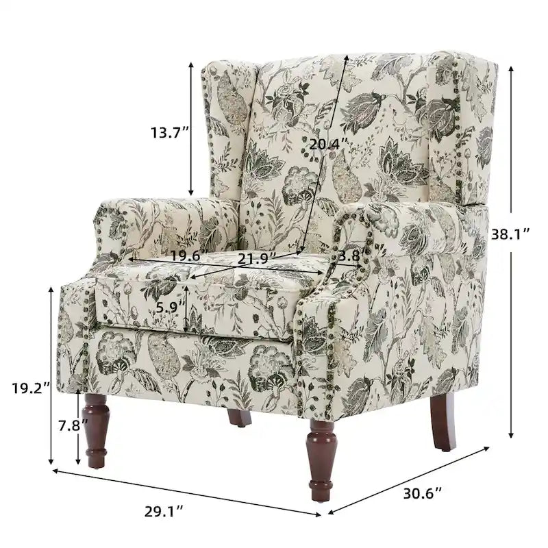 Decorative Upholstered Accent Chair for Living Room