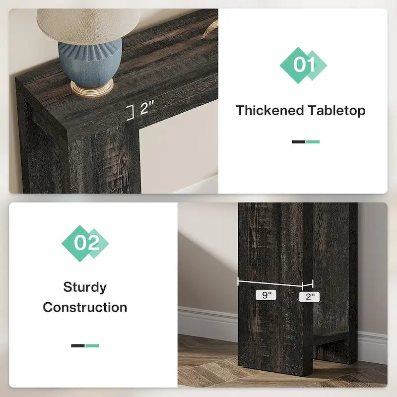 70.9 - Inch Console Sofa Table for Living Room, Entryway, and Hallway