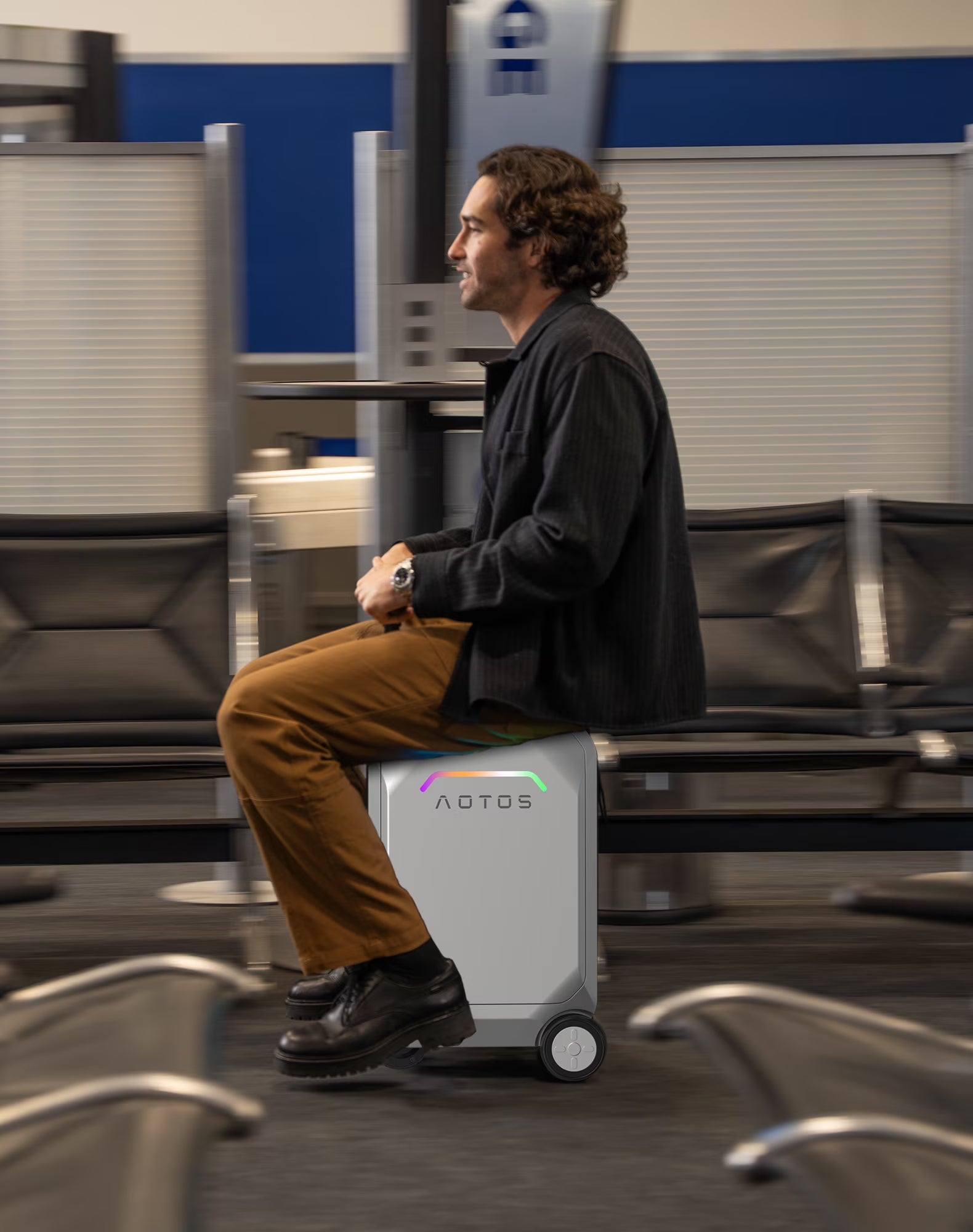 L2 - S Smart Rideable Luggage, Foldable Electric Scooter Suitcase, 6.2 Mph Max Speed, 6.2 - Mile Range, Lightweight Portable Design