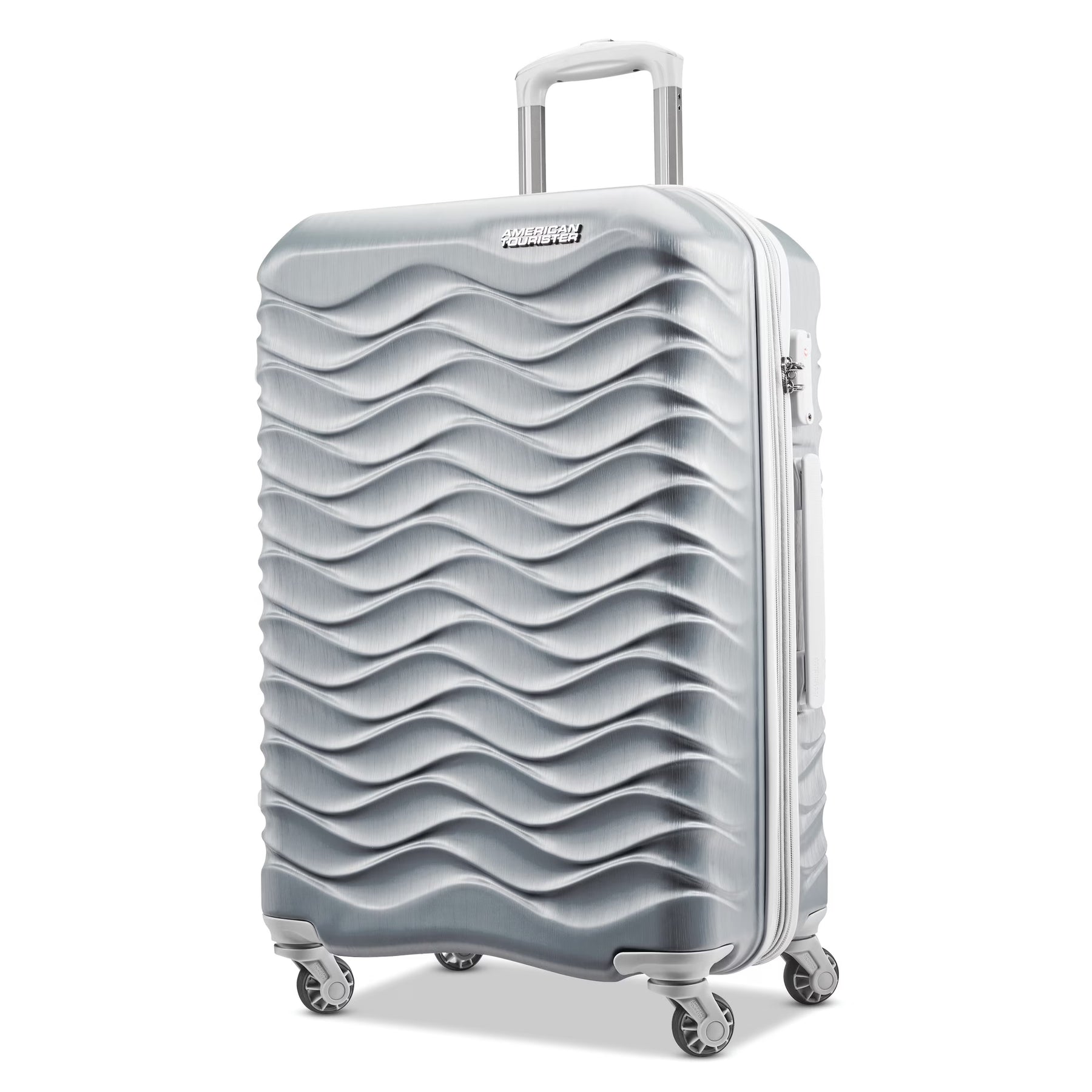 American Tourister Pirouette NXT Hardside Large Checked Luggage with Spinner Wheels - Ultramarine
