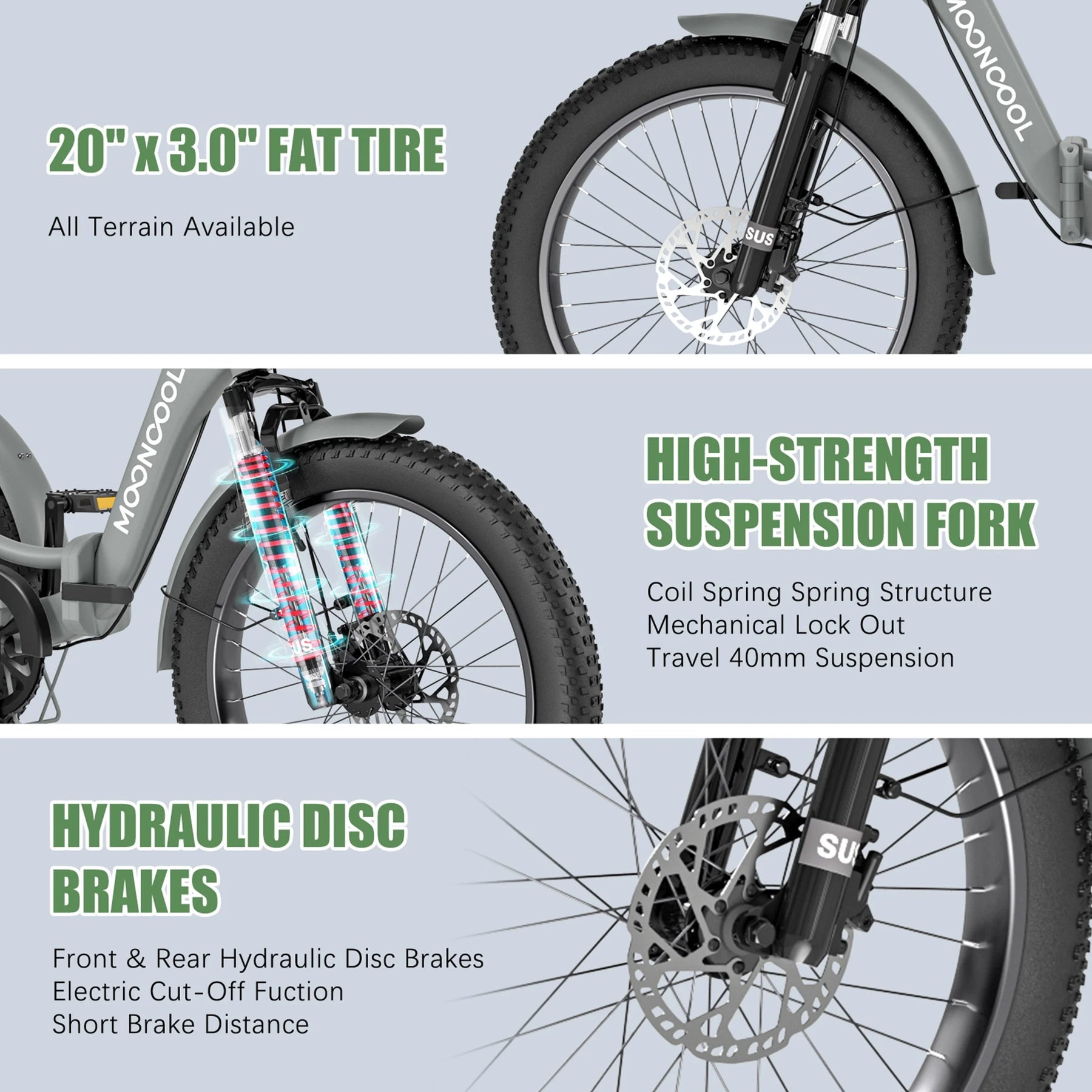 ABORON 3.0 Fat Tire Electric Trike for Senior Foldable E - Bike, 500W Motorized Tricycle Adult 20" Folding 3 Wheel Electric Commute Bike Trike W/48V