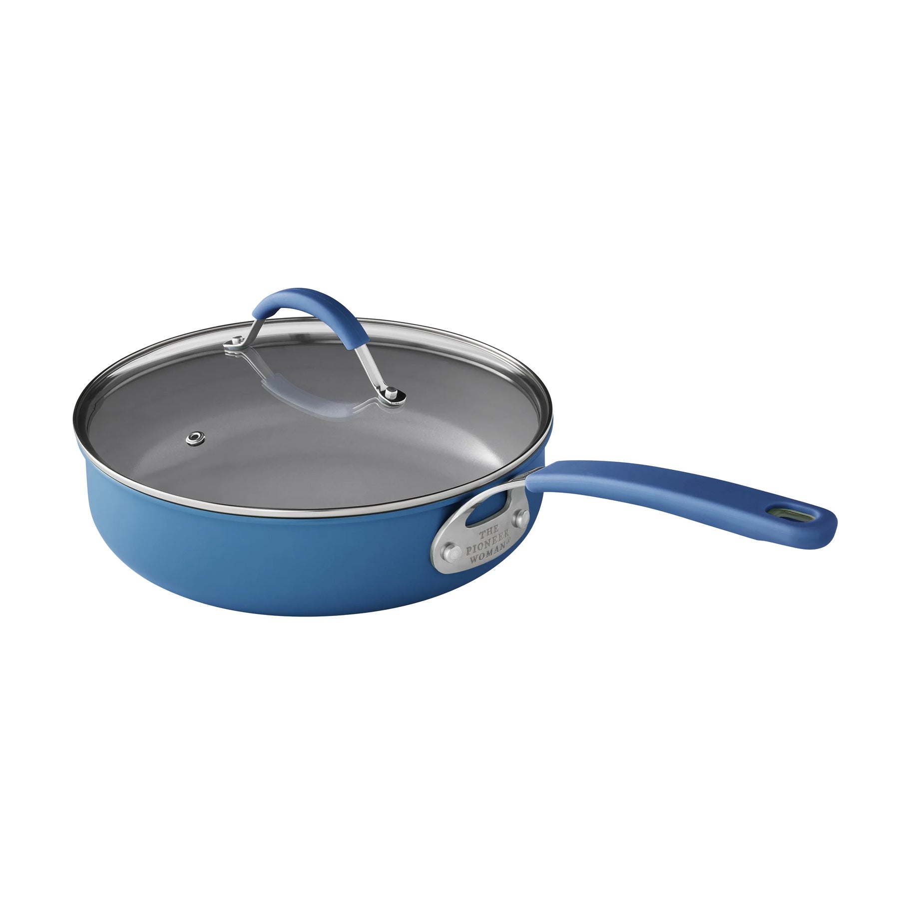 The Pioneer Woman Sutton 34-Piece Ceramic Nonstick Cookware and Bakeware Set, Blue