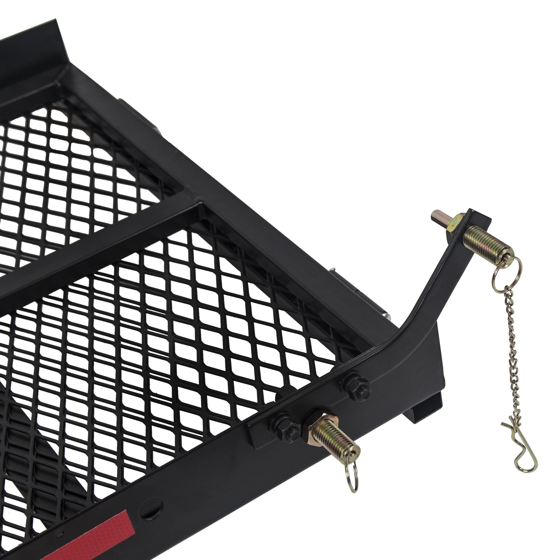 HECASA Hitch Mounted Cargo Carrier Mobility Scooter and Wheelchair Carrier Rack with Loading Ramp Luggage Basket Disability Medical Lift Rack