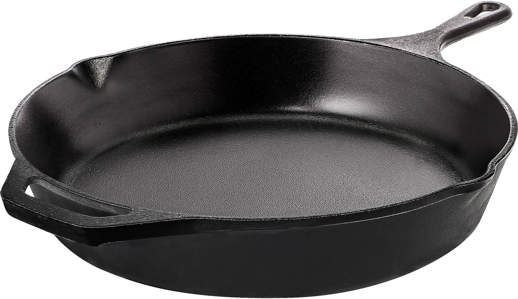 Utopia Kitchen Saute Fry Pan - Chefs Pan, Pre - Seasoned Cast Iron Skillet - Frying Pan 12 inch - Safe Grill Cookware for Indoor & Outdoor Use - Cast