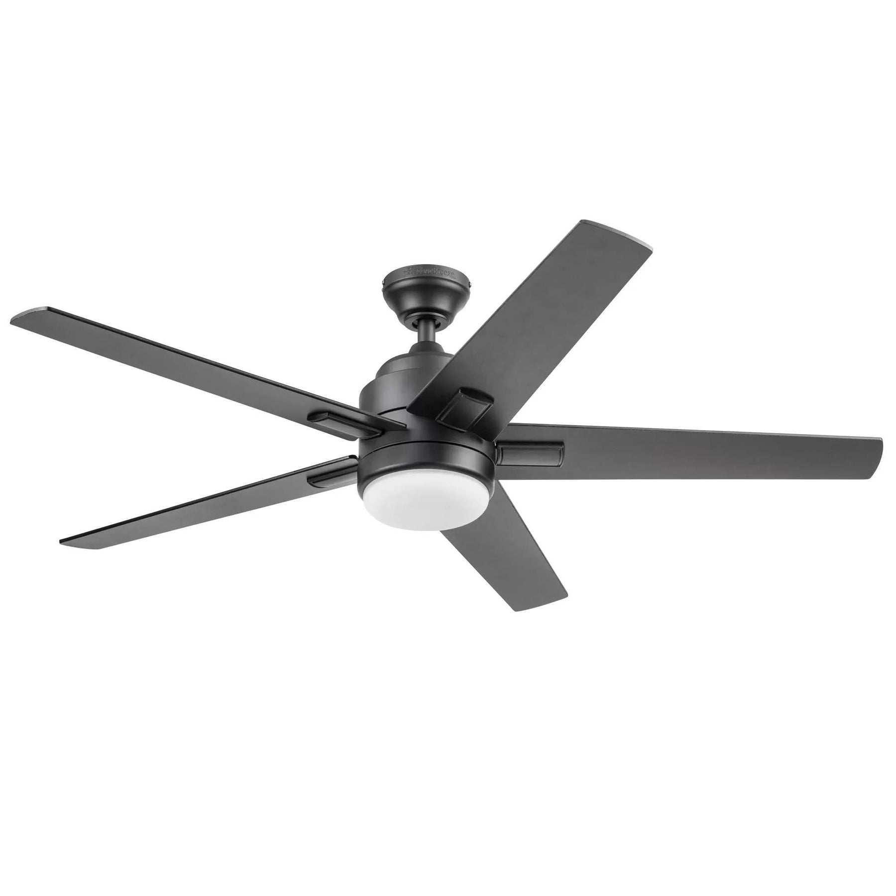 Harbor Breeze Flanagan II 52 - in Matte Black Color - Changing Indoor Ceiling Fan with Light and Remote (5 - Blade)