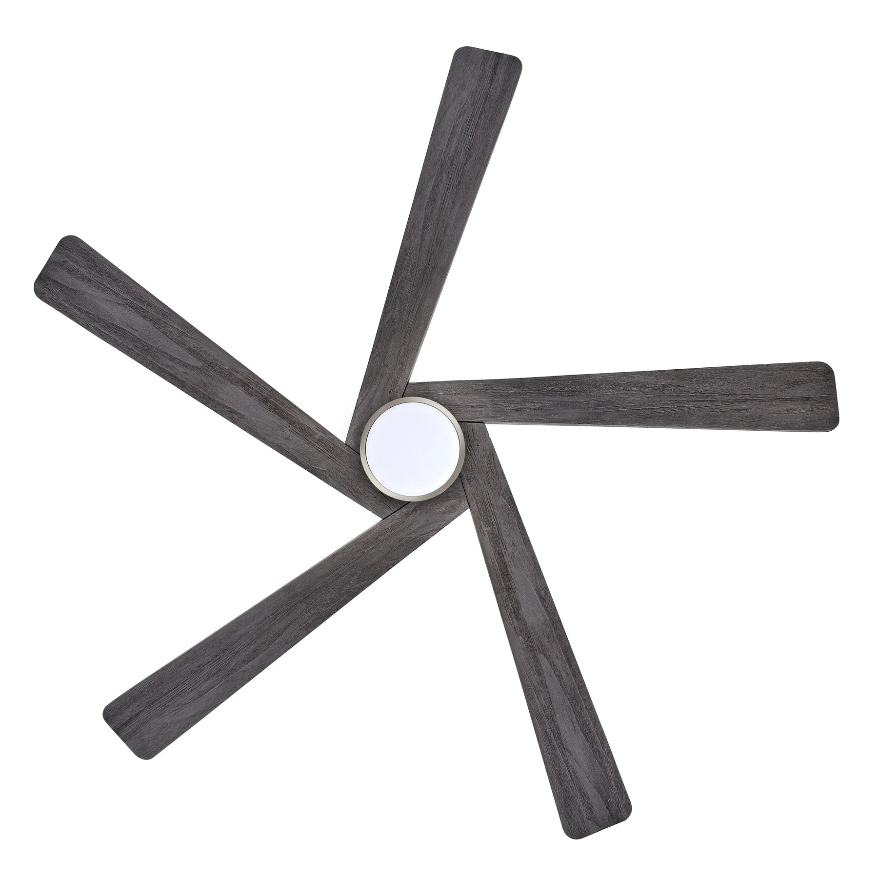 WINGBO 54 DC Ceiling Fan with Lights and Remote Control, 5 Reversible Carved Wood Blades Brass/Black