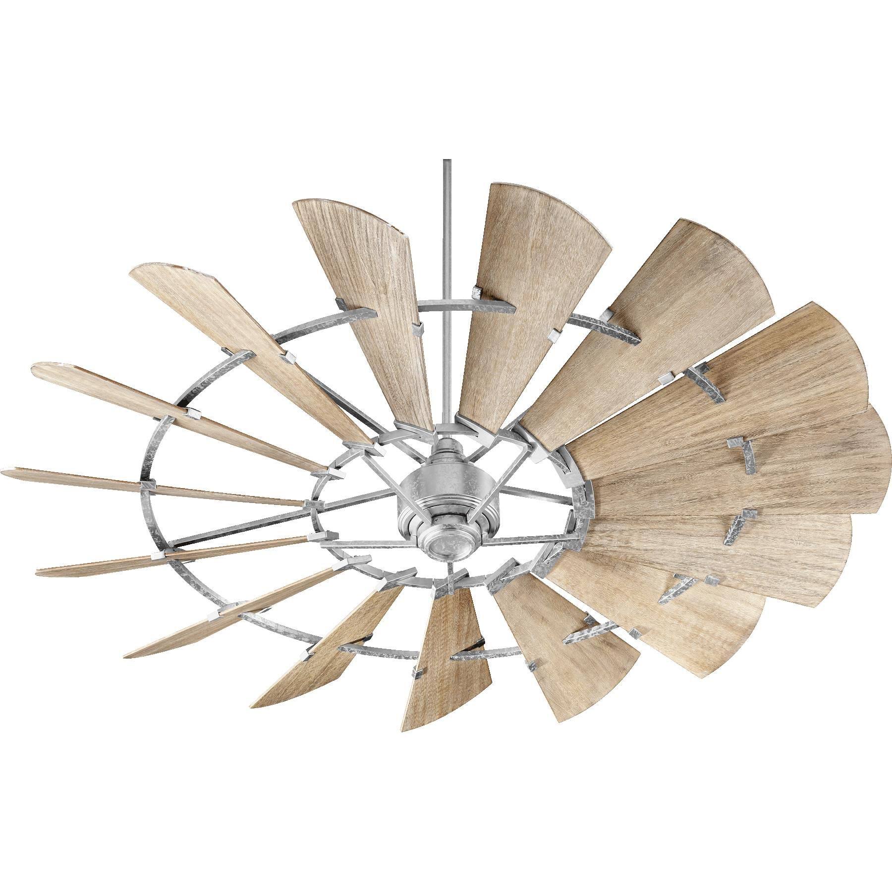 Quorum Windmill 72" Ceiling Fan - Galvanized - 97215 - 9