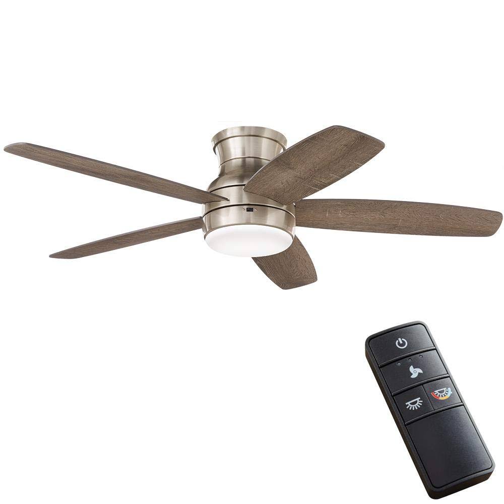 Home Decorators Ashby Park 52" Color Changing LED Brushed Nickel Ceiling Fan