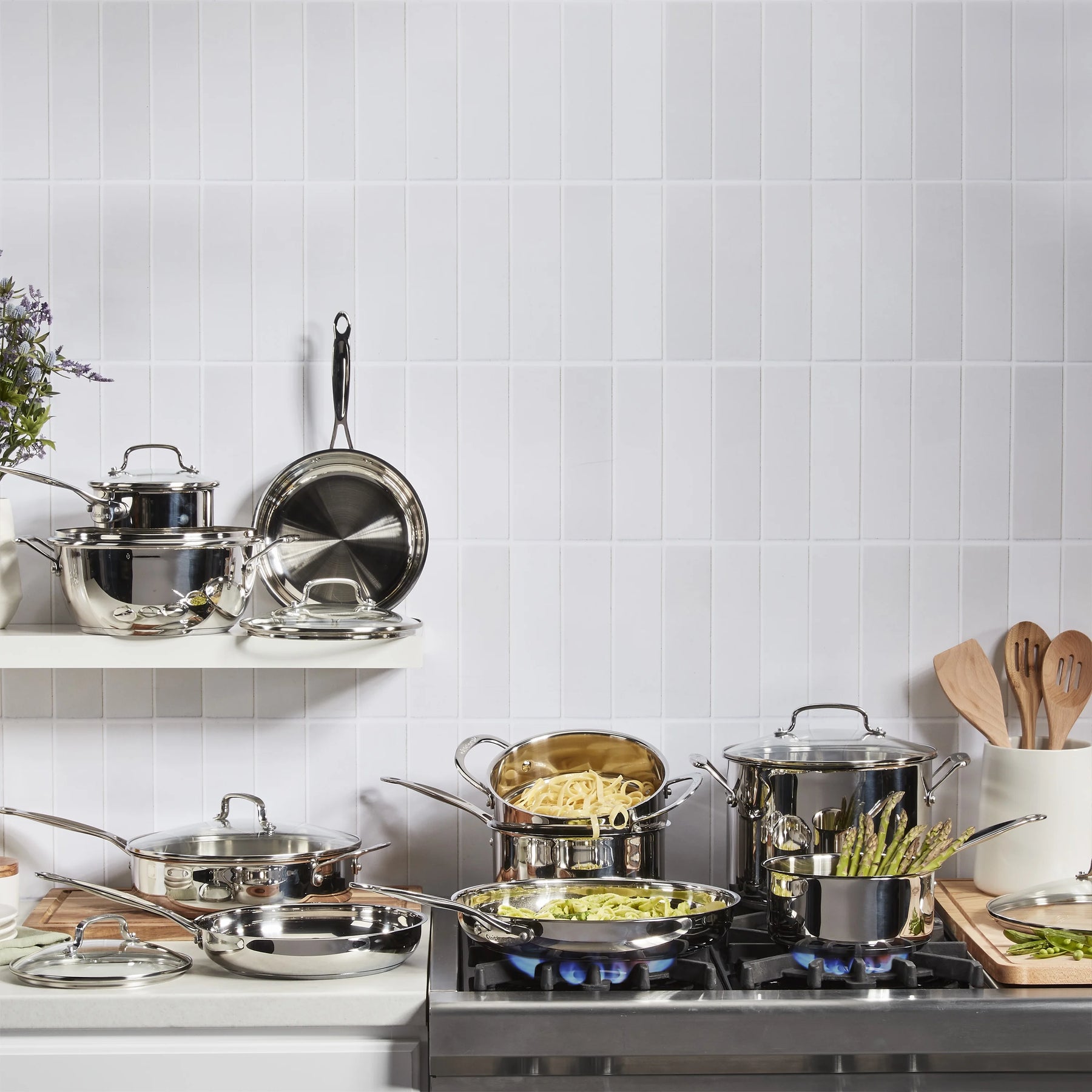 Cuisinart Chefs Classic 17 Piece Stainless Steel Cookware Set