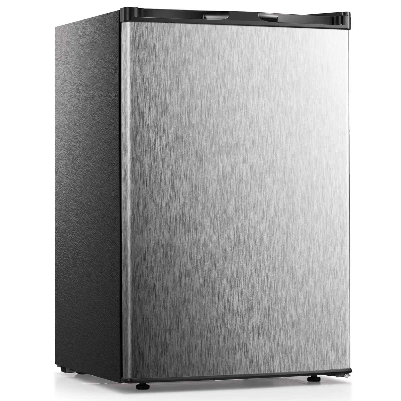 KNDKO 3.2cu.ft Upright Freezer, Compact Freezer with Removable Shelves, Adjustable Thermostat for Home/Kitchen/Office, SILVER