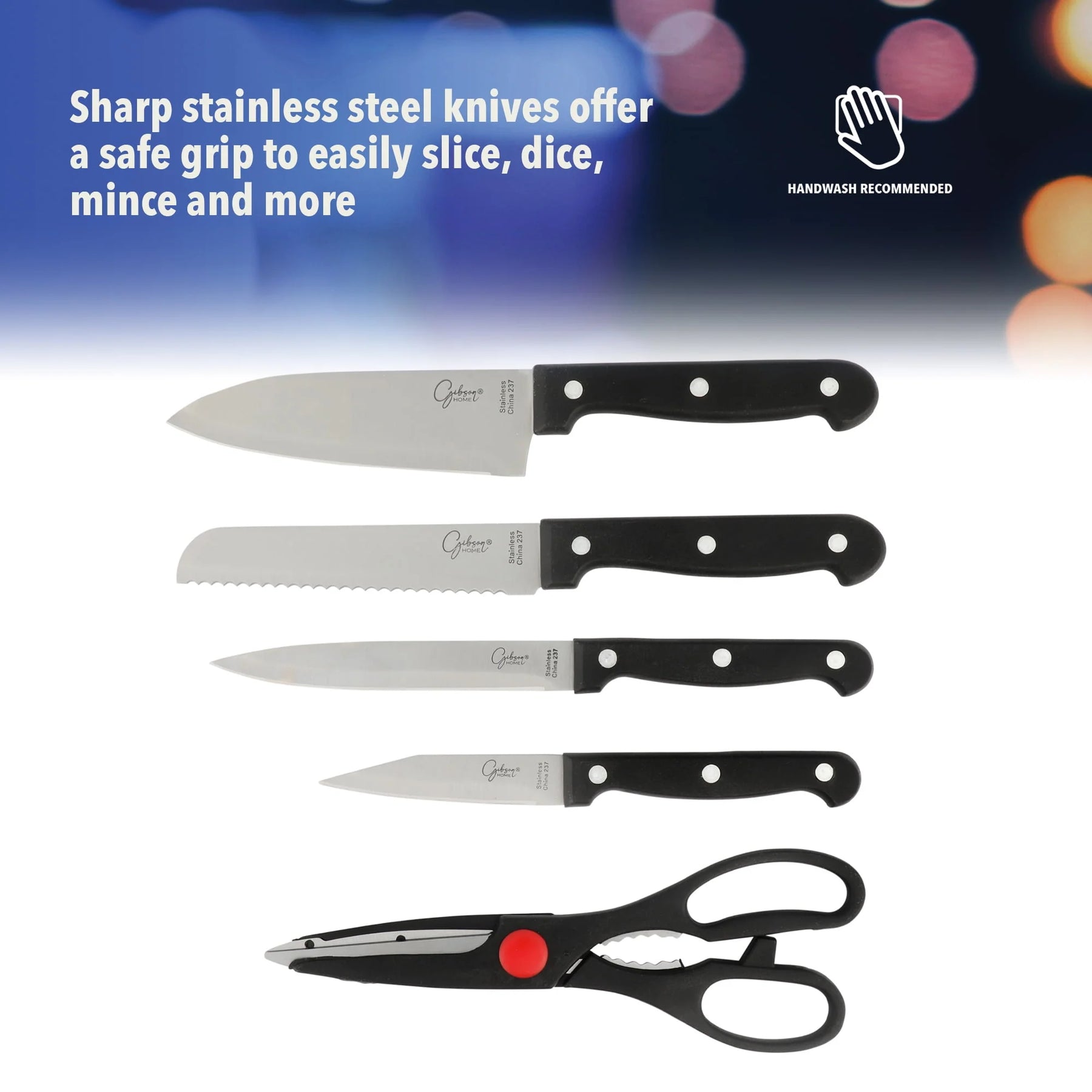 Gibson Home 71 Piece Stainless Steel Silver Cookware Combo Set