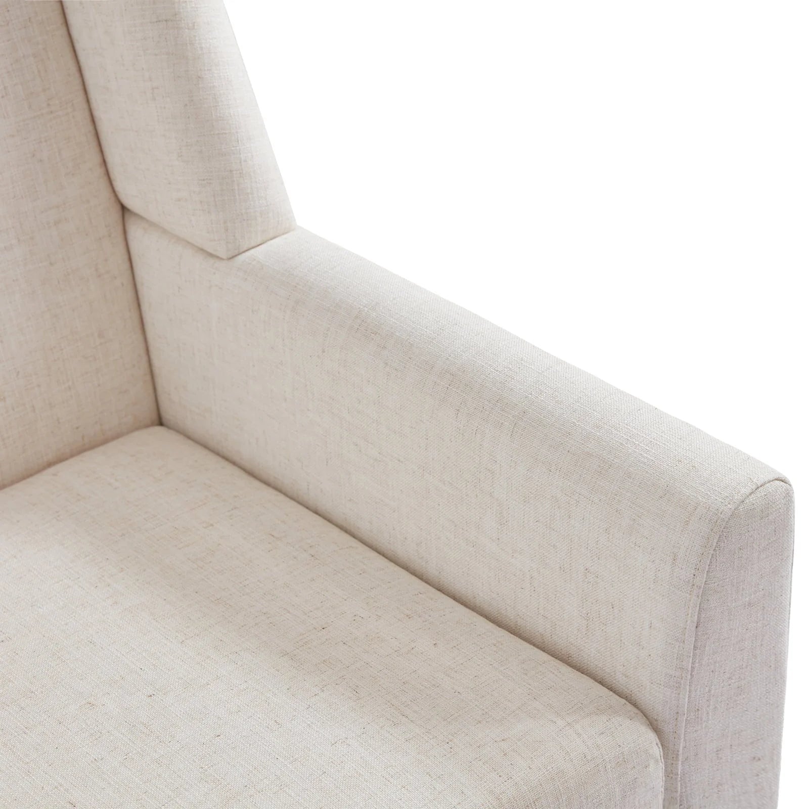 HUIMO Accent Chair, Button Tufted Upholstered Living Room Chairs, Mid Century Modern Comfy Reading Chairs for Bedroom, Living Room, Beige