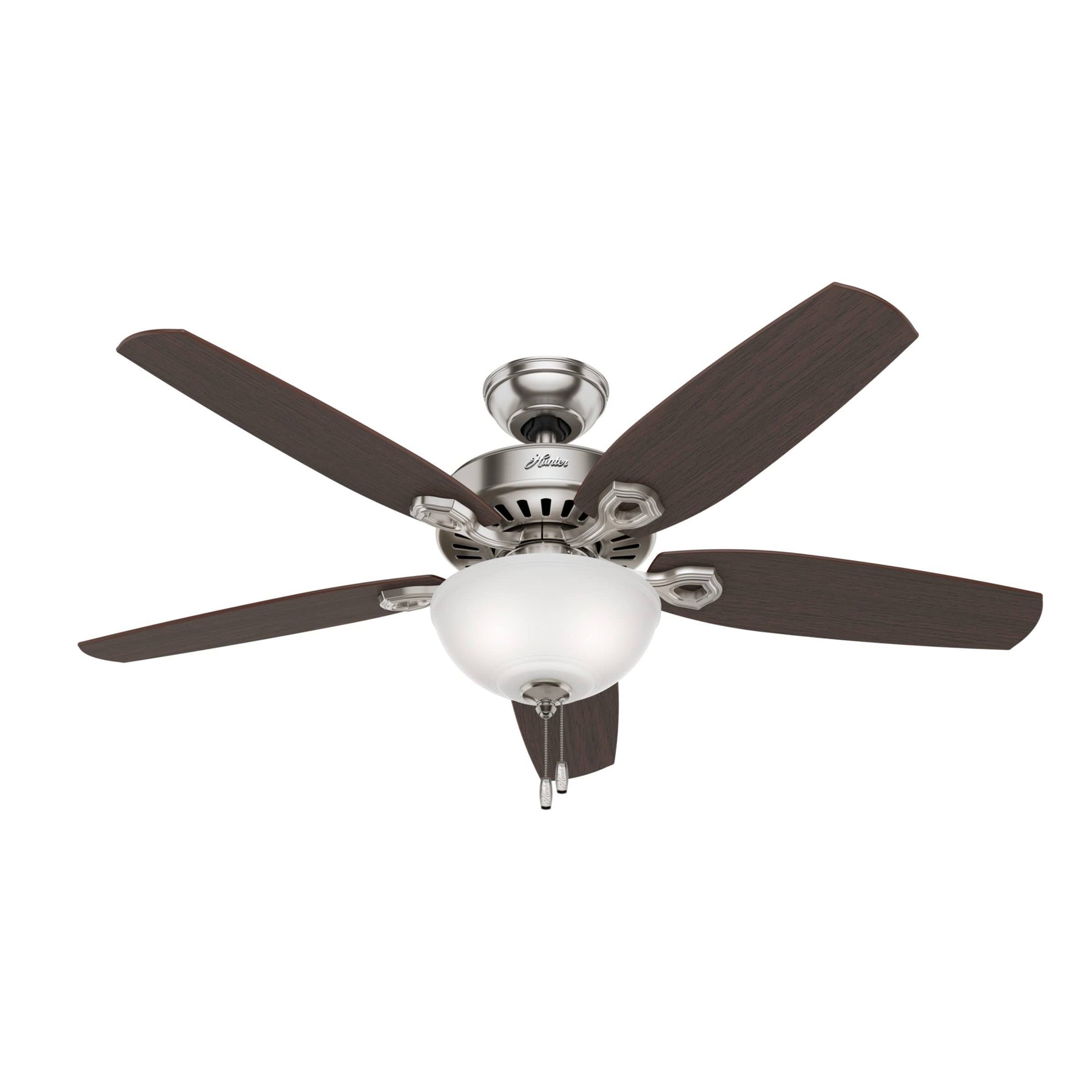 Hunter Builder Deluxe Ceiling Fan - Brushed Nickel - 52 in 53090