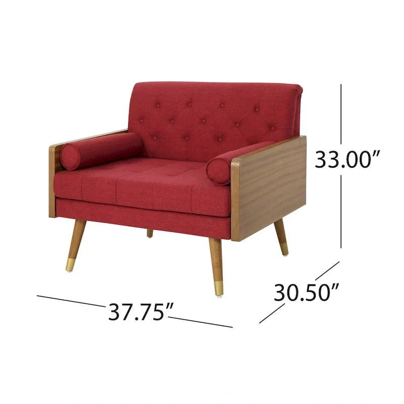 Frankie Mid - Century Modern Club Chair by Christopher Knight Home