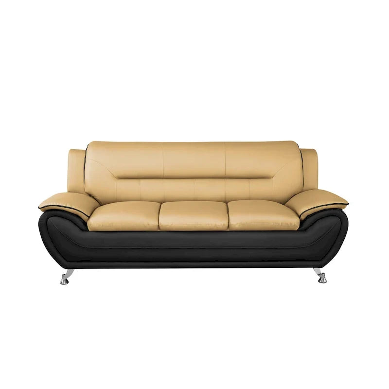 3 Piece Living Room Sofa Set with Upholstered Seating and Modern Design