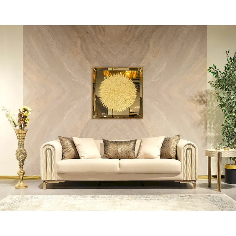 Paris 4-Piece Living Room Set: 2 Sofas, 2 Chairs, and 1 Coffee Table