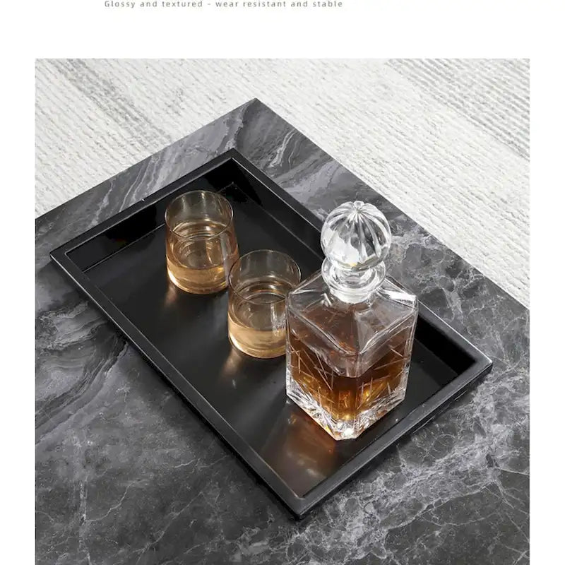 JASIWAY Elegant Sintered Stone Square Coffee Table