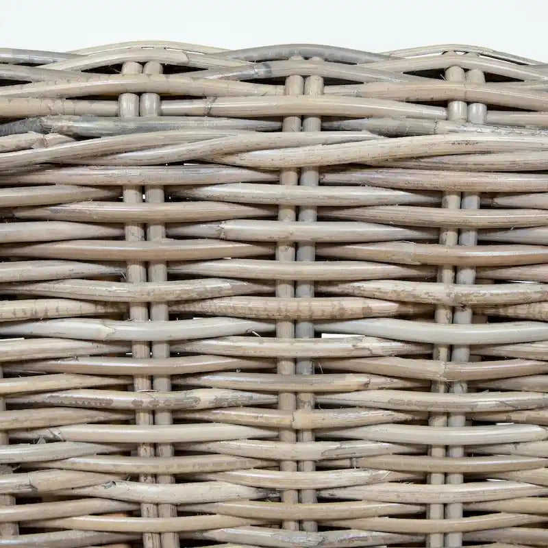 Furniture of America Lali Rustic Kubu Rattan Wicker Lounge Chair