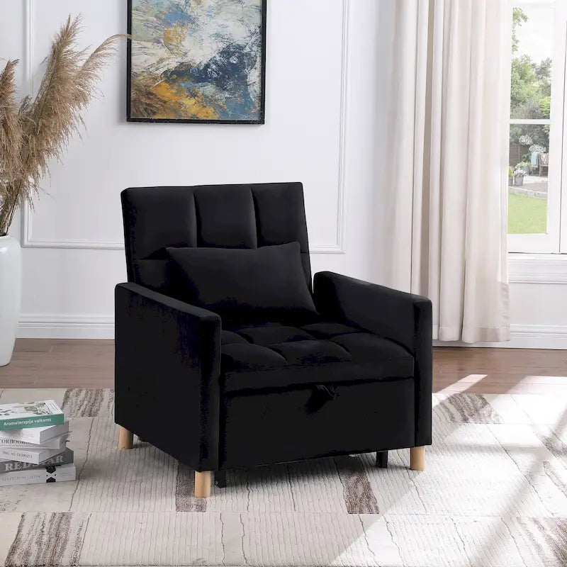 Versatile Sleeper Chair with Removable Pillow