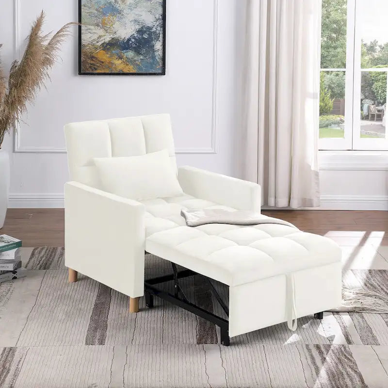 Versatile Sleeper Chair with Removable Pillow