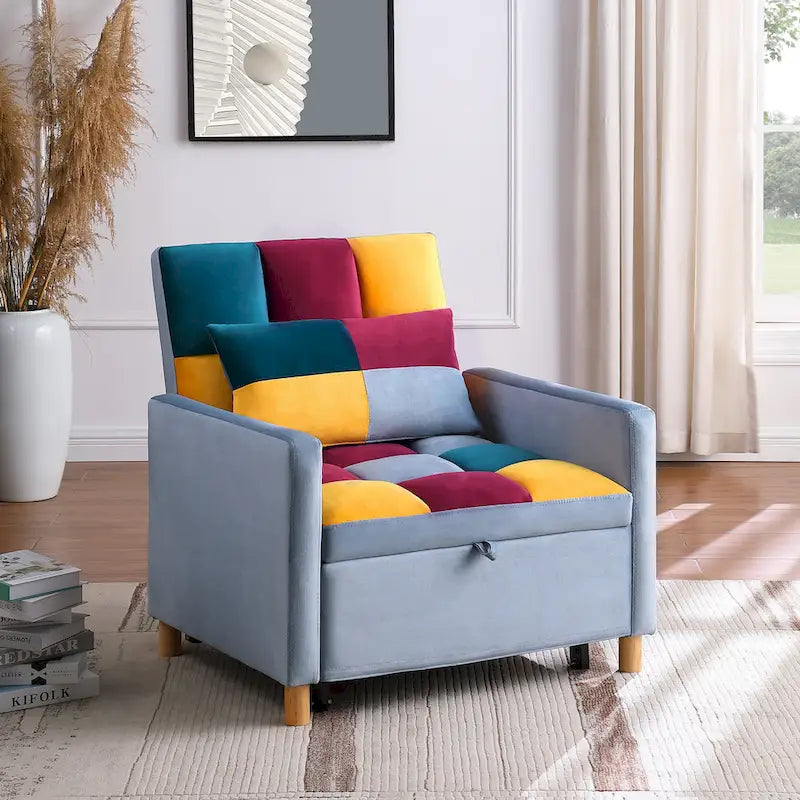 Versatile Sleeper Chair with Removable Pillow