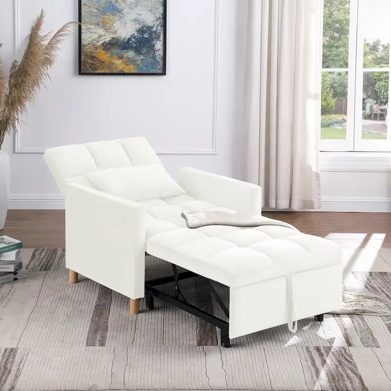 Versatile Sleeper Chair with Removable Pillow