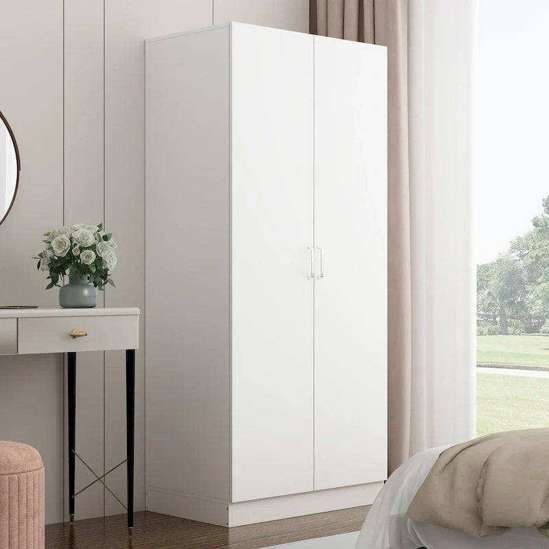5-Shelf Wardrobe Cabinet with Double Doors, Home Storage Organizer