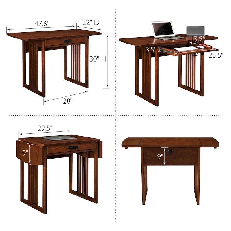 Leick Home Mission Style Writing and Computer Desk
