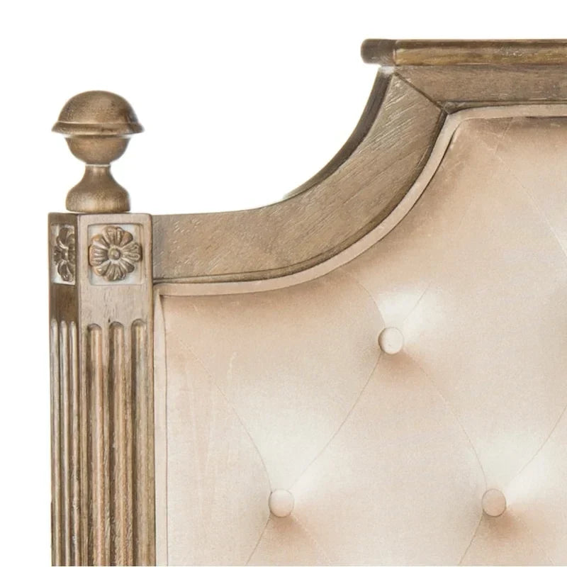 SAFAVIEH Desiderata Rustic Wood Upholstered Headboard