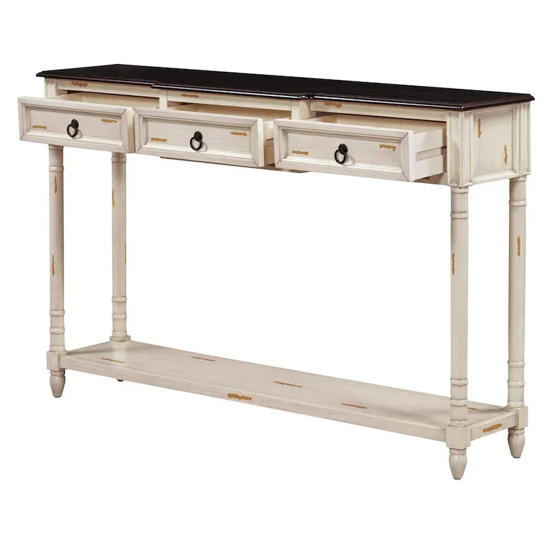 Entryway Console Table with Drawers - Stylish Sofa Table