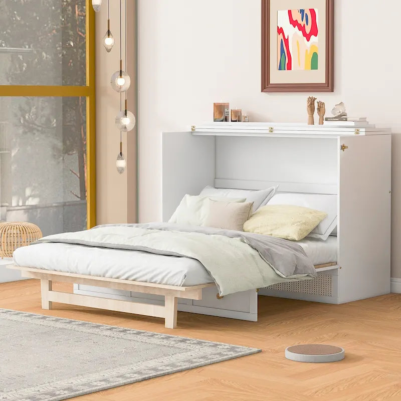 Nestfair Full - Size Murphy Bed with Spacious Drawers