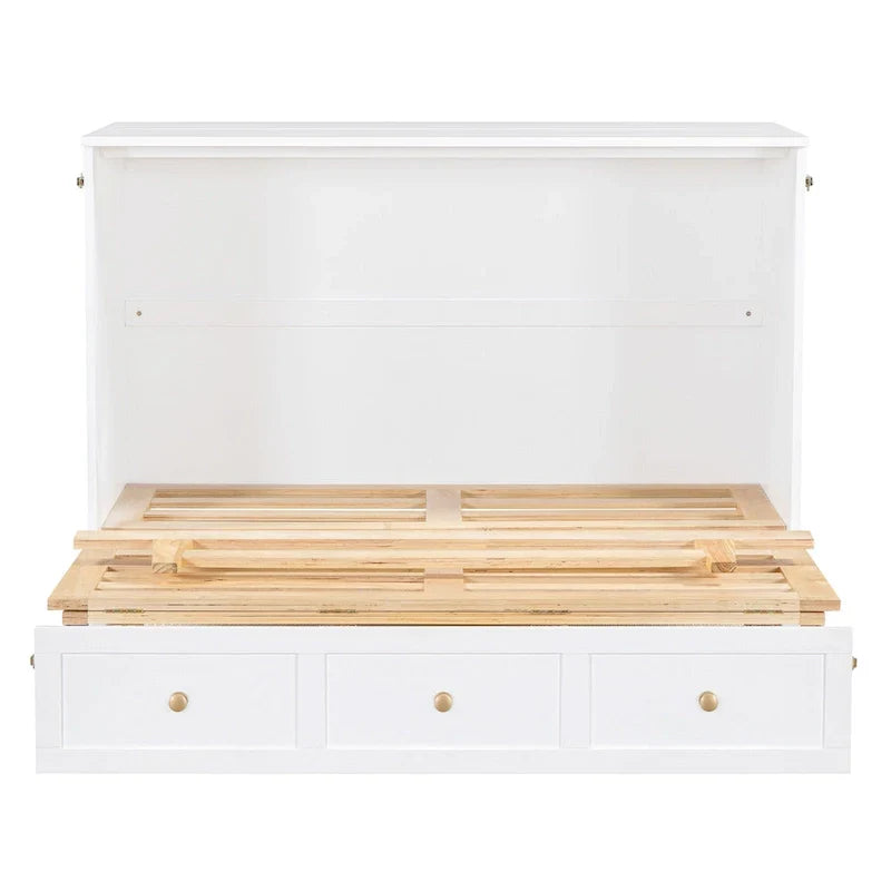 Nestfair Full - Size Murphy Bed with Spacious Drawers