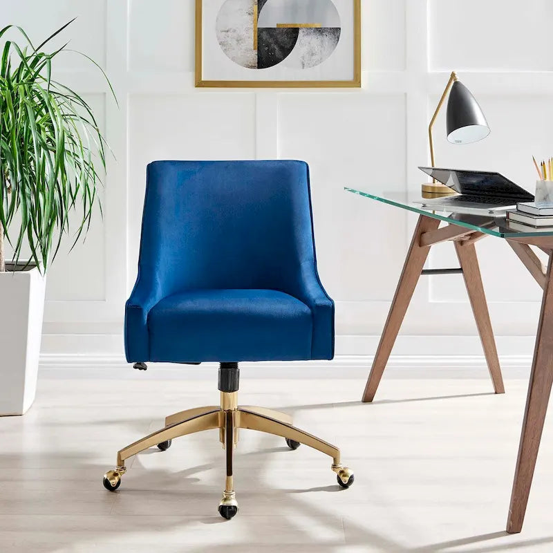 Discern Velvet Performance Office Chair
