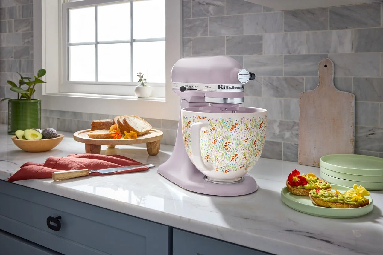 Kitchenaid Artisan Series 5 - Quart Tilt - Head Stand Mixer, Wildflower, KSM156CXWF