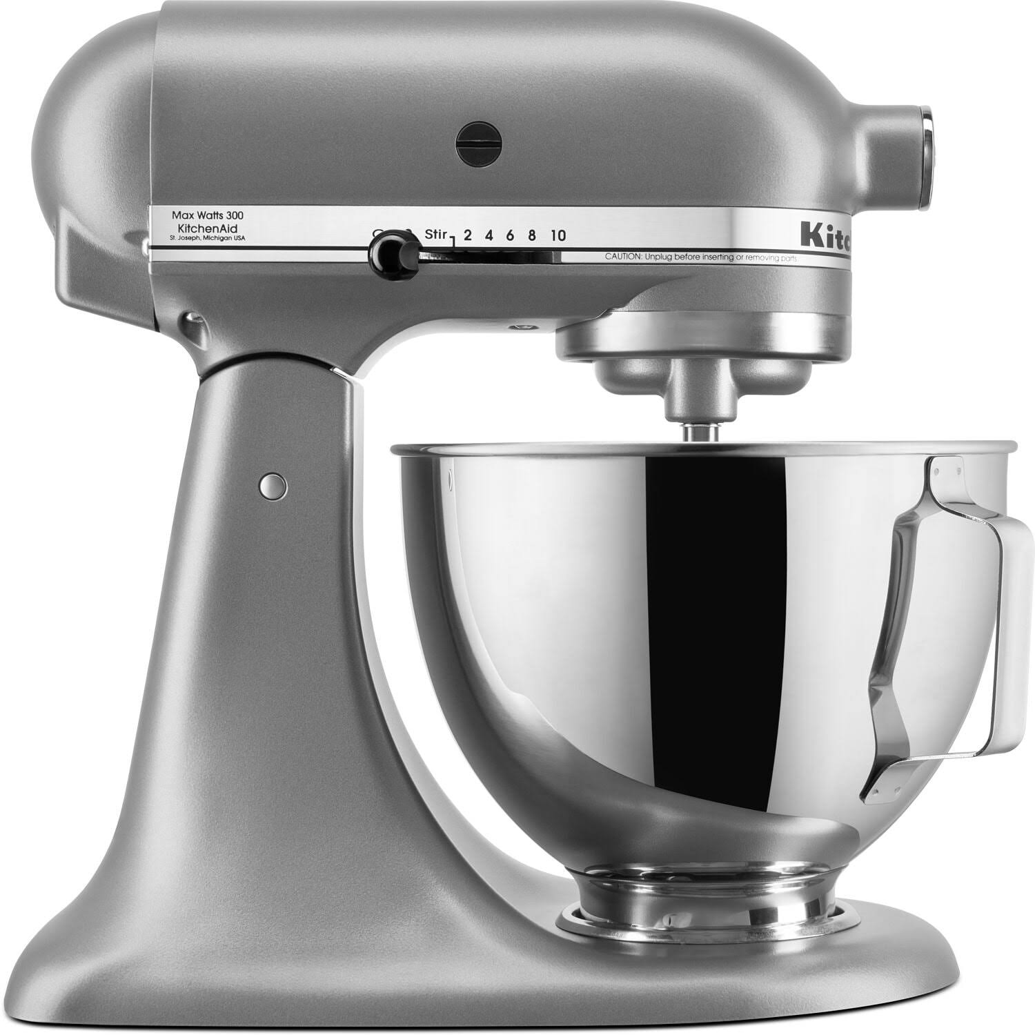 KitchenAid KSM97SL Deluxe 4.5 Quart Tilt - Head Stand Mixer, Silver