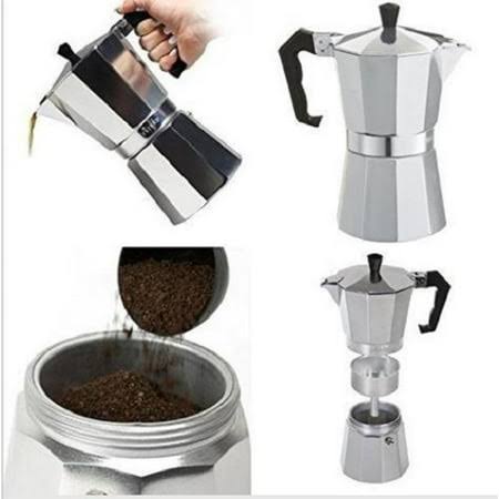Sorelle Home & Kitchen | Stovetop Espresso and Coffee Maker | Moka Pot for Classic Italian and Cuban Caf Brewing | Cafetera Three Cup (3 Cup)