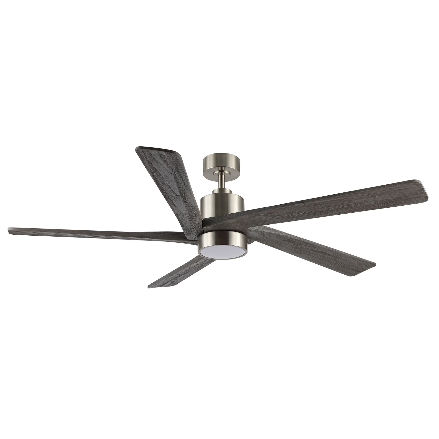 WINGBO 54 DC Ceiling Fan with Lights and Remote Control, 5 Reversible Carved Wood Blades Brass/Black
