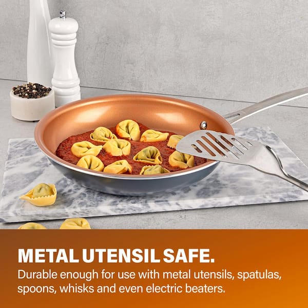 20-Piece Aluminum Ti - Ceramic Nonstick Cookware and Bakeware Set in Graphite