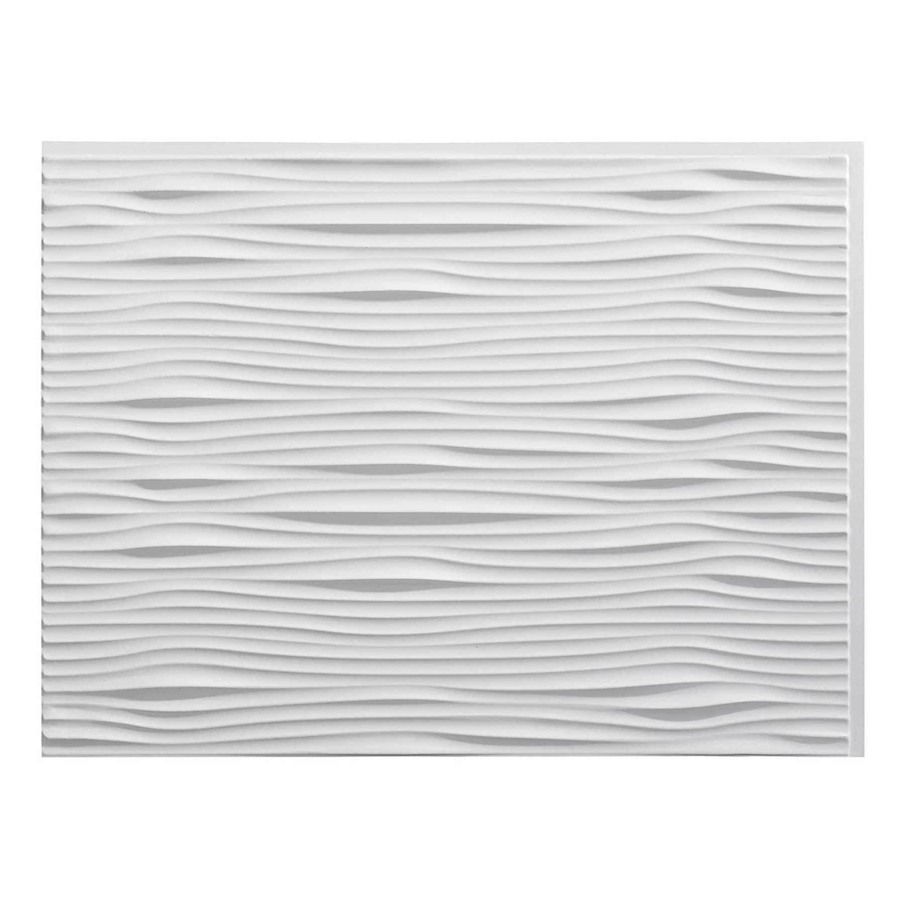 Fasade Waves Matte White 18 - Square Foot Backsplash Kit