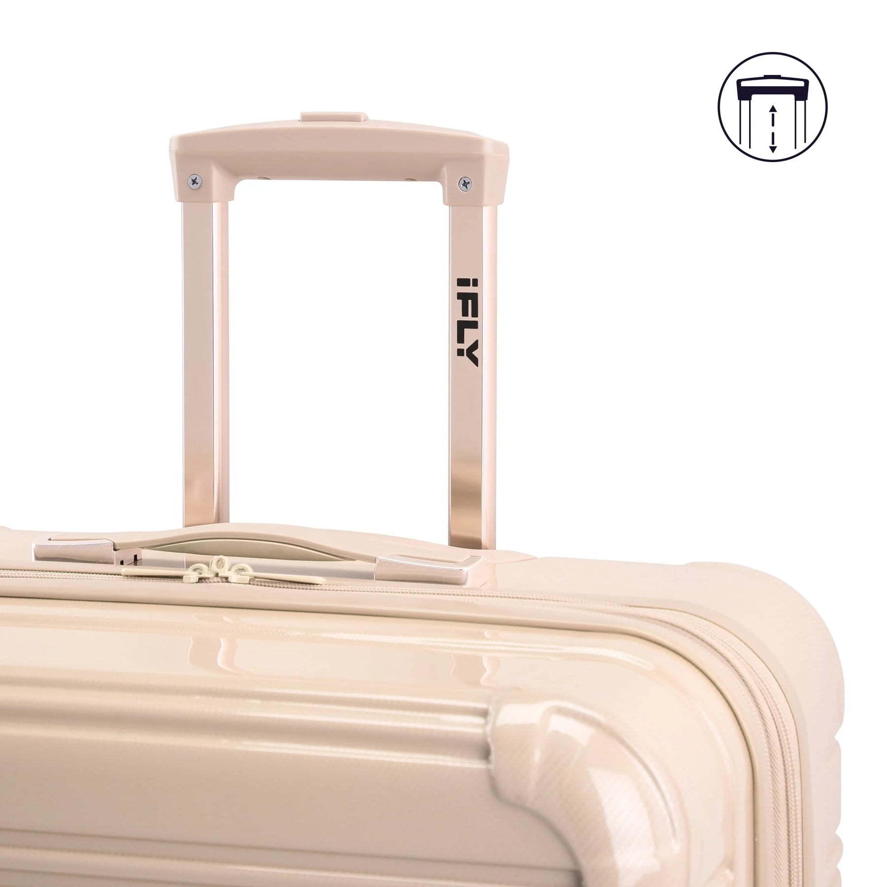 Ifly Hardside Fibertech Luggage 28" Checked Luggage, Champagne