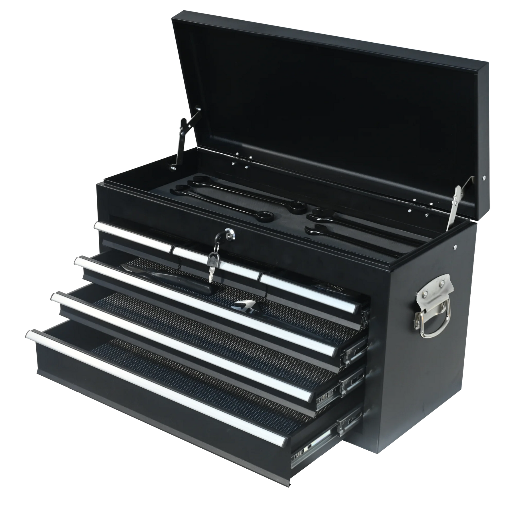 8 Drawer Large Capacity Rolling Toolbox, Detachable Cabinet Storage Tool Chest with Wheels, Tool Storage Cabinet with Lock for Workshop Garage