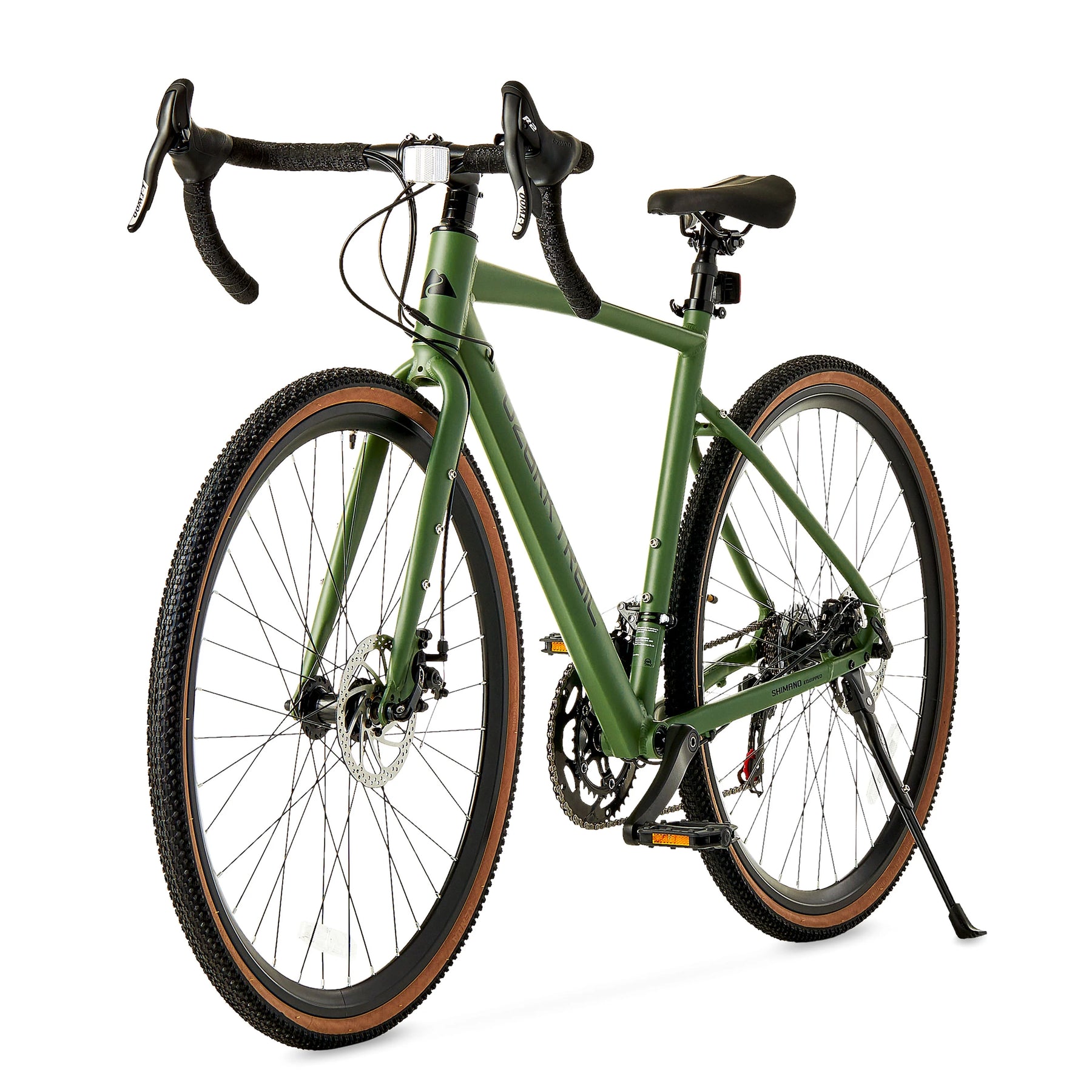 700c Ozark Trail G.1 Explorer Drop Bar Gravel Bike, Medium Frame, Fits Riders 5'5" - 5'10", Green, Adult