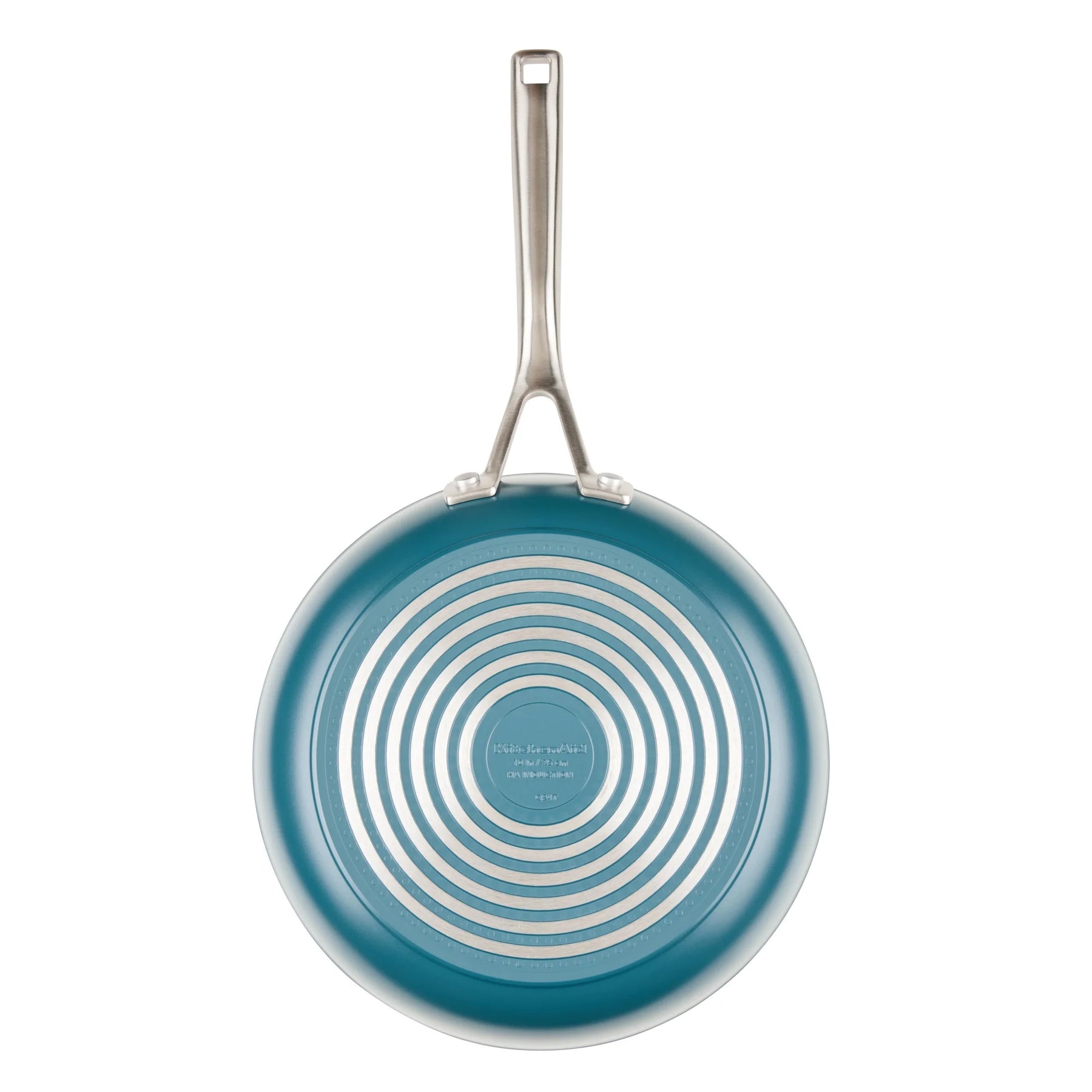 Kitchenaid Hard - Anodized 10 Pcs Ceramic Induction Cookware Set, Dishwasher Safe and Oven Safe to 500F, Agave Blue