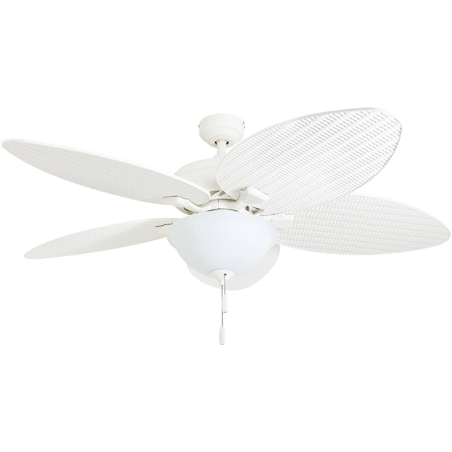 Honeywell Palm Island 52 - in White LED Indoor/Outdoor Ceiling Fan with Light