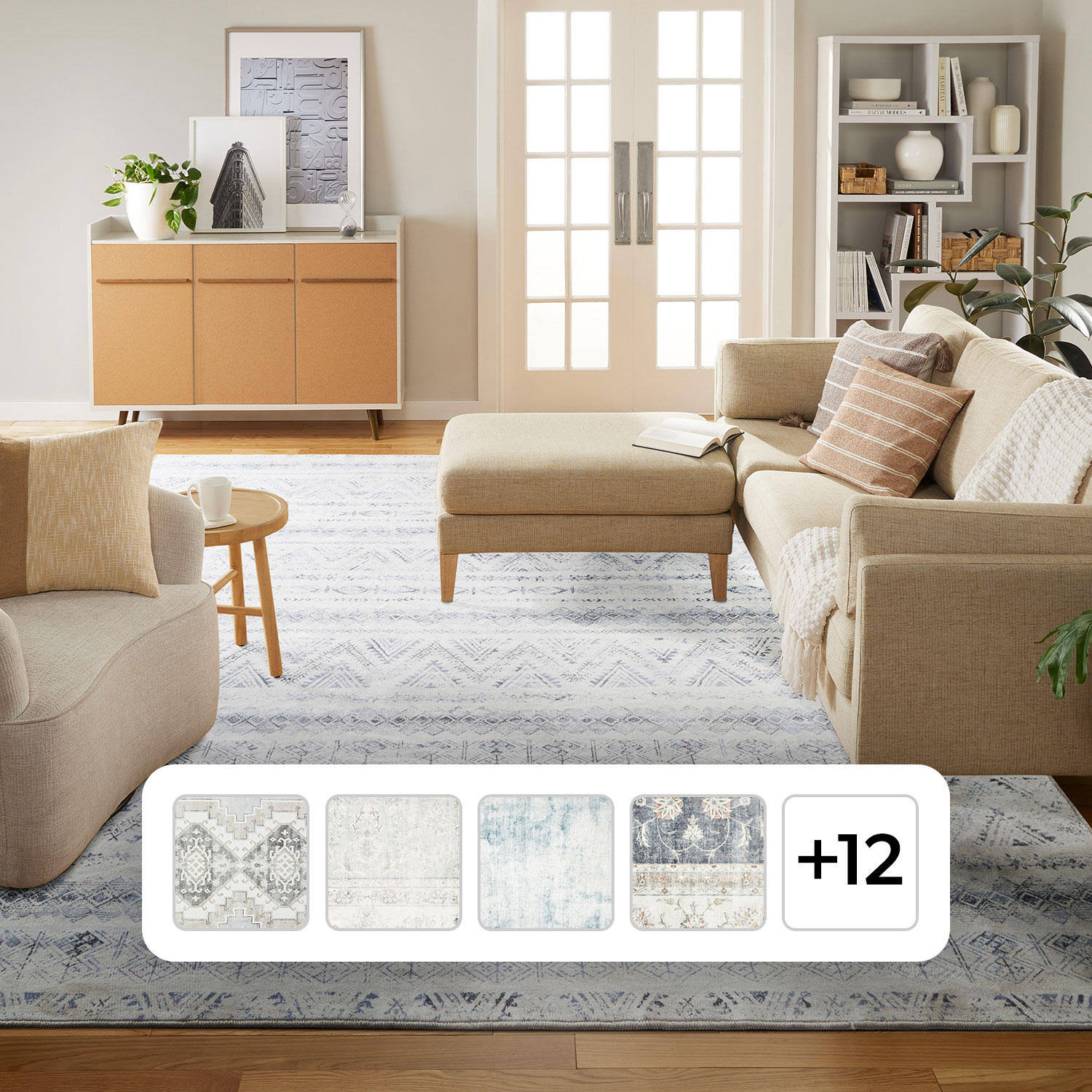 Member's Mark Everwash Washable Accent Rug, 24'x 43' - Gray