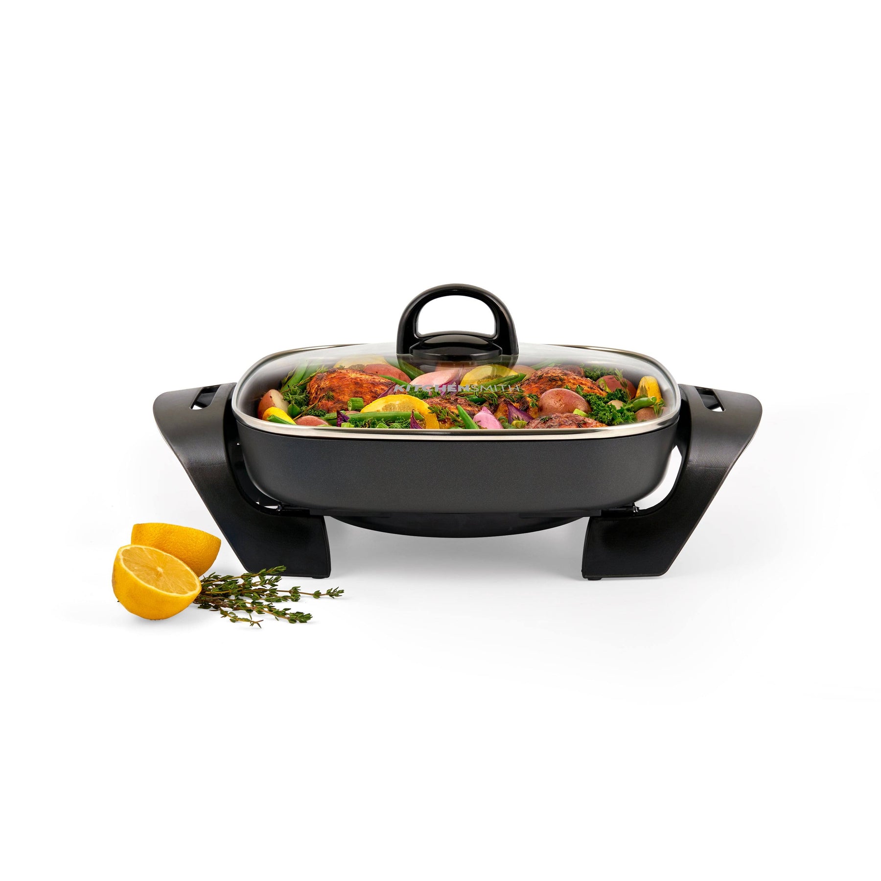 Kitchensmith by Bella 11"x11" Electric Skillet