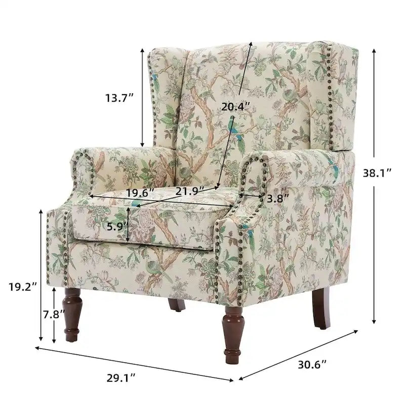 Decorative Upholstered Accent Chair for Living Room