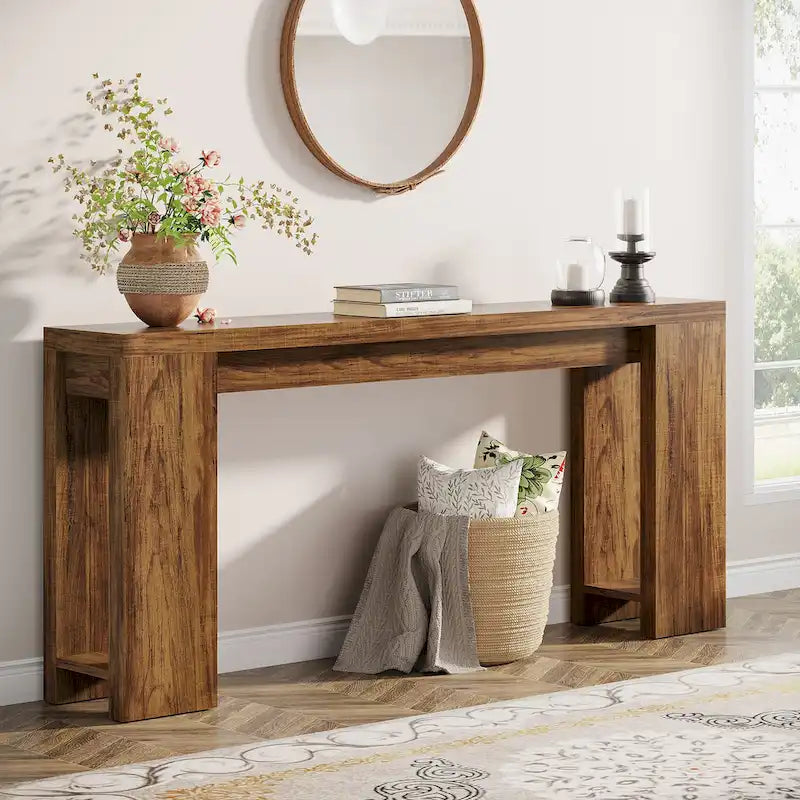 70.9 - Inch Console Sofa Table for Living Room, Entryway, and Hallway