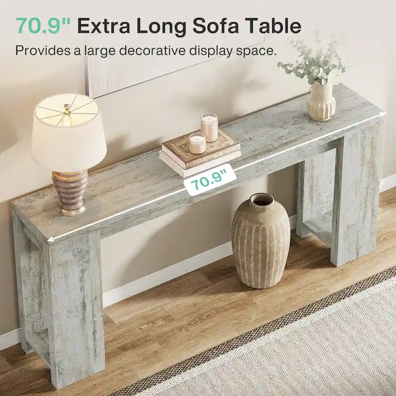 70.9 - Inch Console Sofa Table for Living Room, Entryway, and Hallway